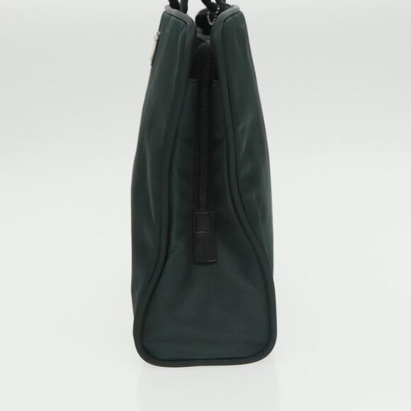 PRADA Hand Bag Nylon Green Silver - Picture 4 of 16